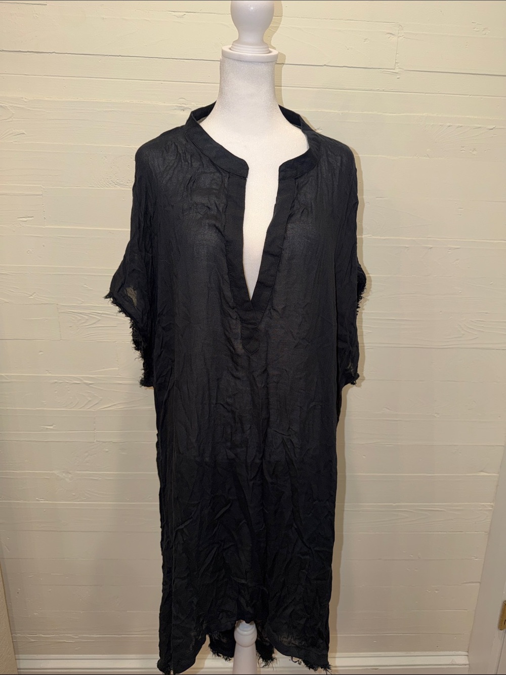 Billabong Black V-Neck Swim Coverup Tunic